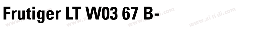 Frutiger LT W03 67 B字体转换